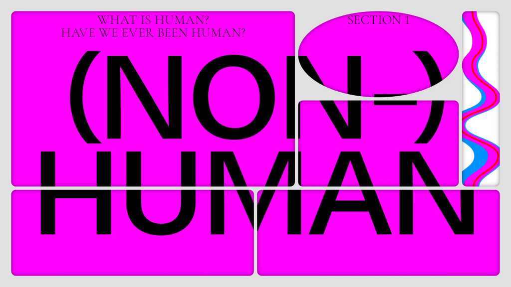 The Driving the Human Opening Festival graphics, by Studio Yukiko